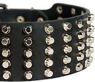 3 inch Studded Leather Dog Collar for Mastiff