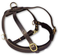 Leather Tracking Harness for Mastiff -Pulling Harness