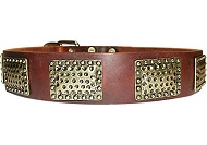 Luxury Leather Dog Collar for Mastiff