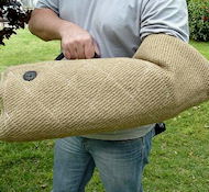 Puppy sleeve made of strong yet safe for your dog or puppy jute