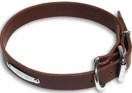 Personalized Brown collar 27'' for Mastiff /27 inch dog collar-C456