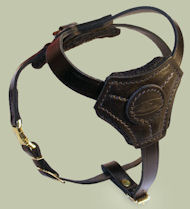 Small Leather Dog Harness for Mastiff puppy