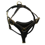 Tracking / Walking dog harness made of leather - H3 Tracking / Walking dog harness made of leather - H3