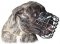Bullmastiff Strong Metal Wire Muzzle for winter