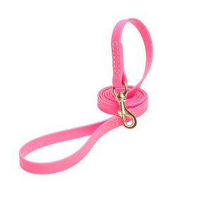 Pink Waterproof Mastiff Leash Made of Biothane