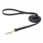 Black Biothane Mastiff Leash for Walking, Tracking_2