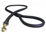 Leather Latigo Round Lead for Mastiff-Rolled Leather Leash