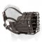 Leather Padded Wire Cage Muzzle with Rubber Coating for Winter Mastiff Agitation Training