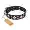 "Smart Geometry" FDT Artisan Studded Leather Mastiff Collar