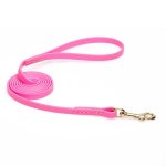 Waterproof Pink Biothane Dog Leash for Walking, Tracking_2