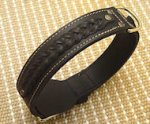 Fashion Flat Leather Dog Collar for Mastiff