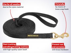 Best for Tracking Nylon Mastiff Dog Leash