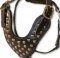 2 Ply Studded Leather Dog Harness for Mastiff