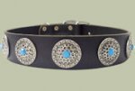 Leather Designer dog collar for MASTIFF
