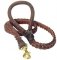 4 FT Braided Leather Dog Leashes for Mastiff