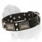 'Back to 20s' Dog Collar for Mastiff with Bright Old-Looking Adornment