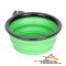 "Green Abyss" Collapsible Polymer Dog Bowl (Small Size)