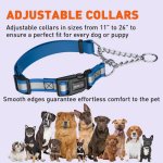 Reflective Biothane Martingale Collar with Quick Release Buckle_1