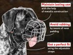 Mastiff Wire Basket Dog Muzzle - Fantastic Anti Biting Decision