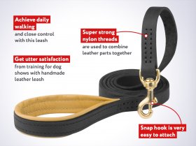 Strong Support Mastiff Dog Leash with Soft Handle