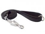 BUY Canine Flat Leather Leash 3/4",6FT + quick release snap hook