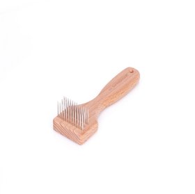 "Tidy Look" Wooden Brush/Comb With Metal Teeth for Mastiff