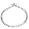 Choke dog collar with toggle steel chromium plated-chain collar