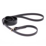 Black Biothane Mastiff Leash and Collar Combo