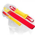 Mastiff Training Set of French Linen Bite Tugs with FREE Rubber Ball