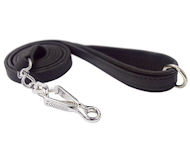BUY Canine Flat Leather Leash 3/4",6FT + quick release snap hook