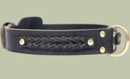 Center D-Ring Leather Collar for Mastiff