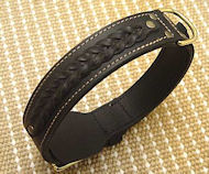 Fashion Flat Leather Dog Collar for Mastiff
