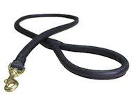 Leather Latigo Round Lead for Mastiff-Rolled Leather Leash