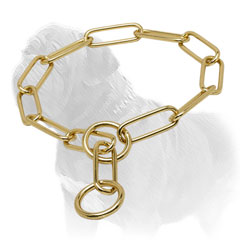 'Chain Trainer' Mastiff Dog Choke Collar Made of Brass 'Chain Trainer' Mastiff Dog Choke Collar Made of Brass