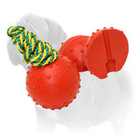 Solid Rubber Mastiff Dog Ball Water Floating - SMALL