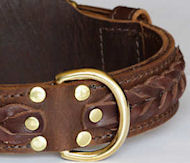 WESTERN DESIGNER CUSTOM LEATHER DOG COLLARS for Mastiff
