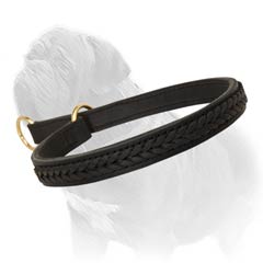 Leather choke collar for your Mastiff!