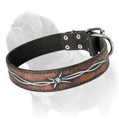 Designer Leather Dog Collar