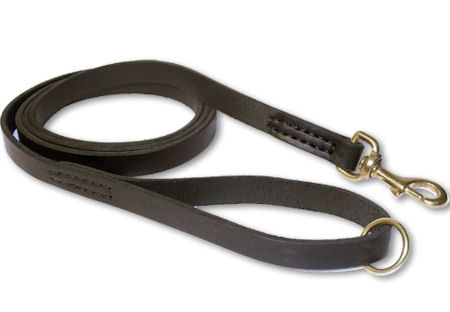 6 Foot Leather Snap Lead for Mastiff