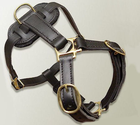 Leather No Choke Dog Harness for Mastiff
