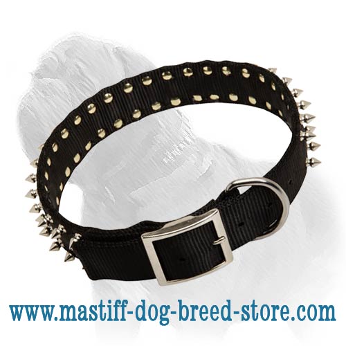 Any Weather or Season Nylon Dog Collar for Comfortable Mastiff Walking and Training