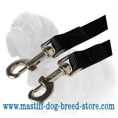 Mastiff Dog Coupler Leash Made of Nylon - Click Image to Close