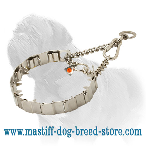 'Superb Control' Mastiff Dog Neck Tech Prong Collar