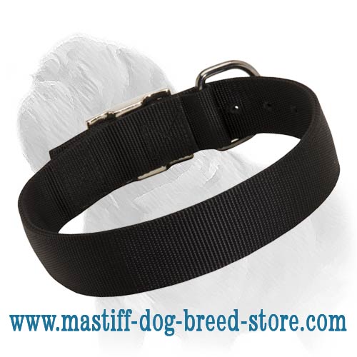 Everyday Comfortable Nylon Collar for Your Beloved Mastiff - Click Image to Close