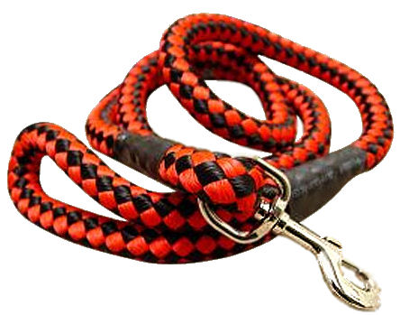 5 foot Round Nylon Leash With Brass Snap for Mastiff