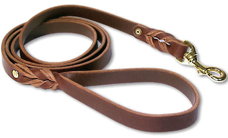 Twisted latigo dog lead-Mastiff Leather LEASH