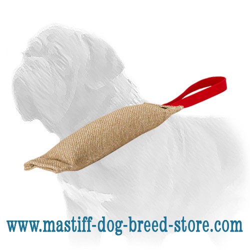 Mastiff Training Bite Tug Made of Jute with the Loop