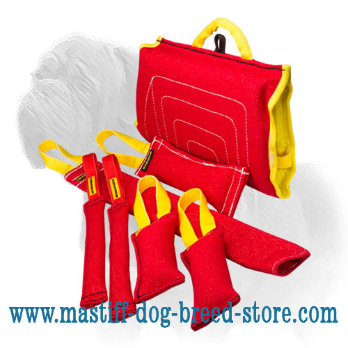 'Efficient Training' Mastiff Dog Set of Bite Tugs