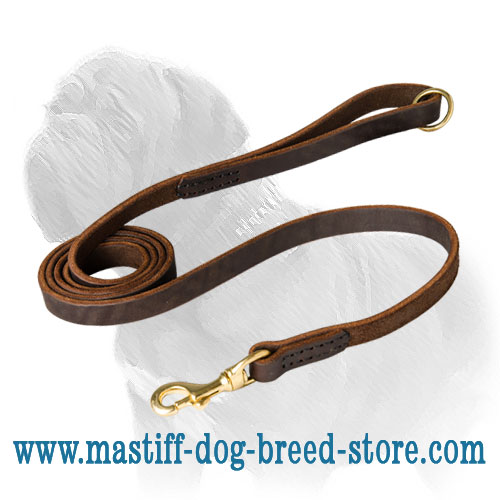 Walking Leather Mastiff Dog Leash