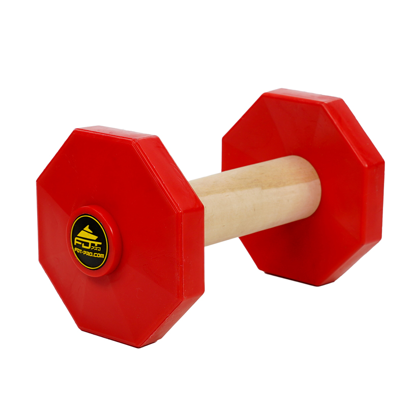'Easy Bite' Wood&Plastic Dog Dumbbell for Schutzhund Training I 650 g - Click Image to Close